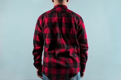 Red plaid shirt