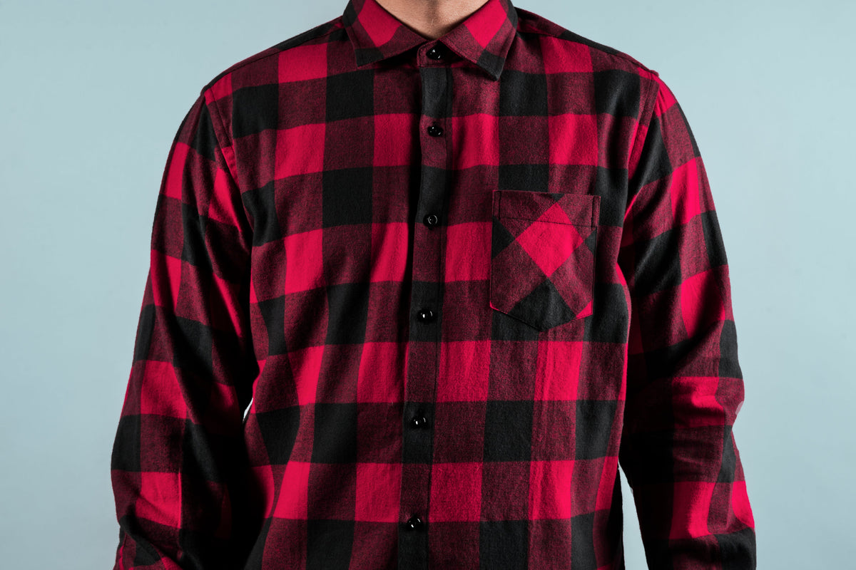 Red plaid shirt