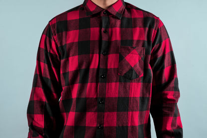 Red plaid shirt